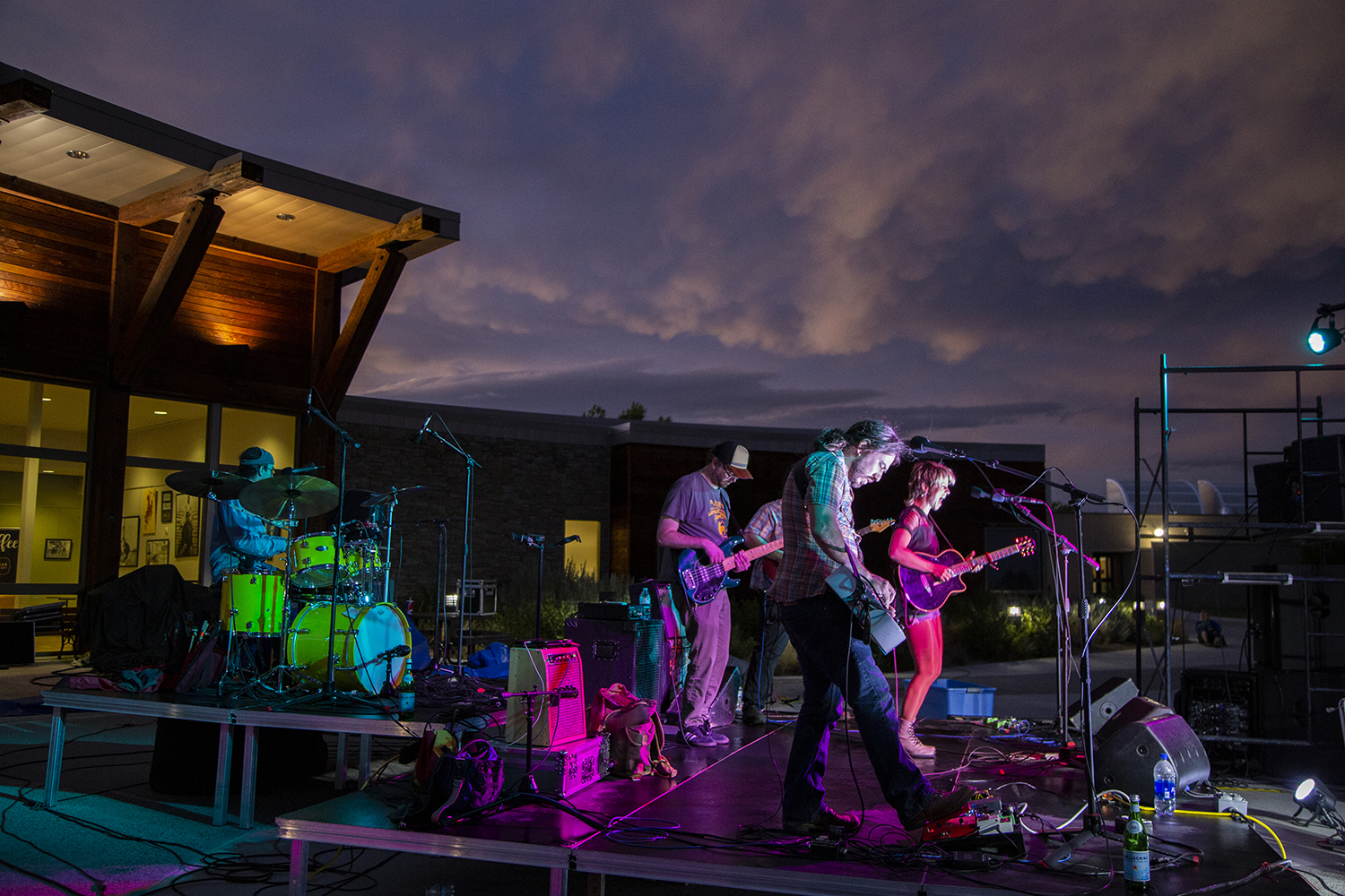 The Patti Fiasco band performs at CWC ITECC patio