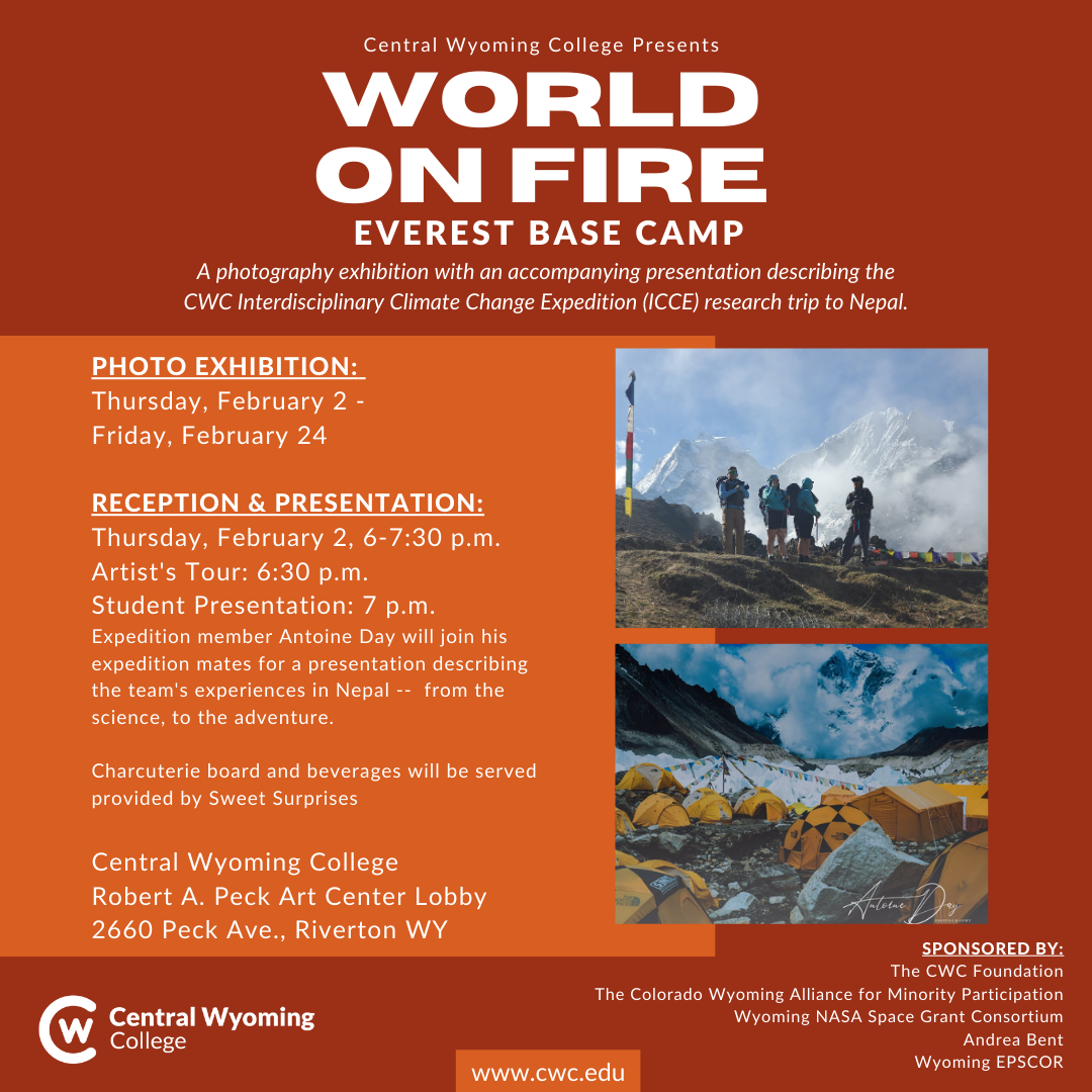 World on Fire Everest Base Camp Promotional Graphic