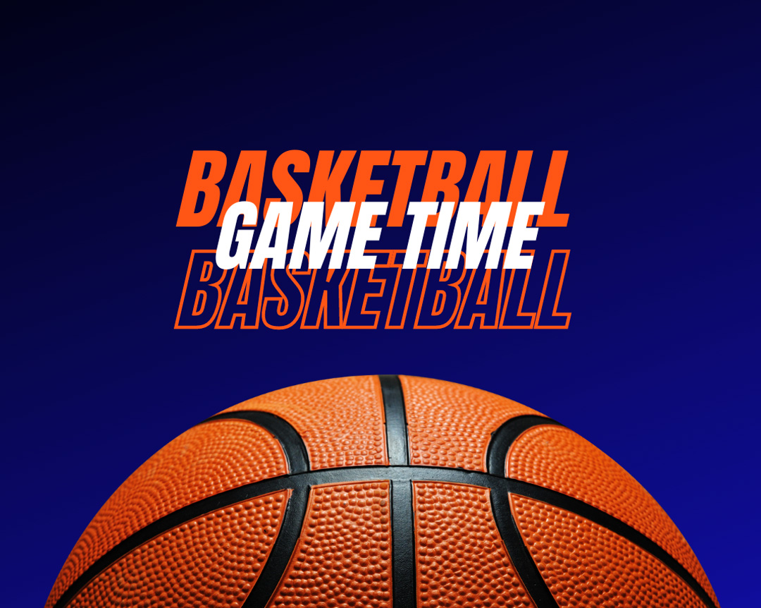 Basketball game time graphic