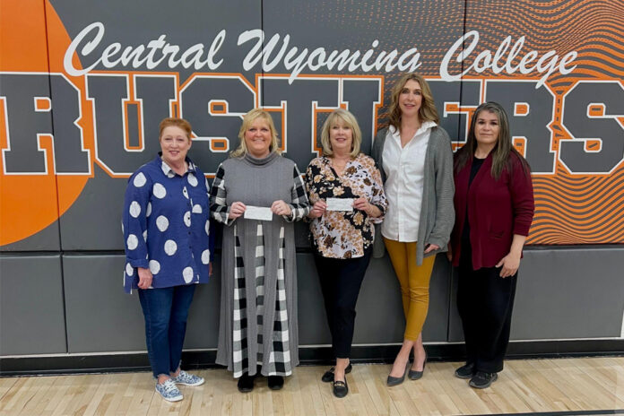 Pictured from left to right: RHS All-Class Reunion representative Cinde Pfisterer, Kay Watson, Toi Porter, Brittany Yeates, and RHS All-Class Reunion representative Carol Harper.