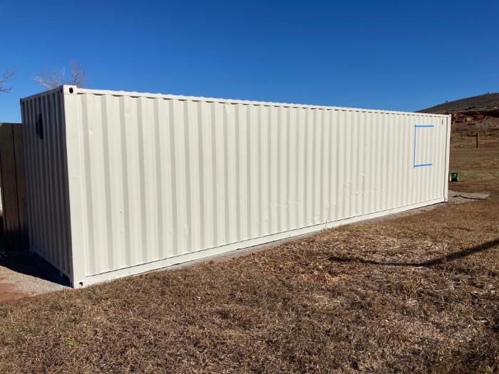 metal shipping container