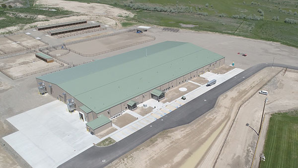 Aerial view of the CWC Rustler AG & Equine Complex